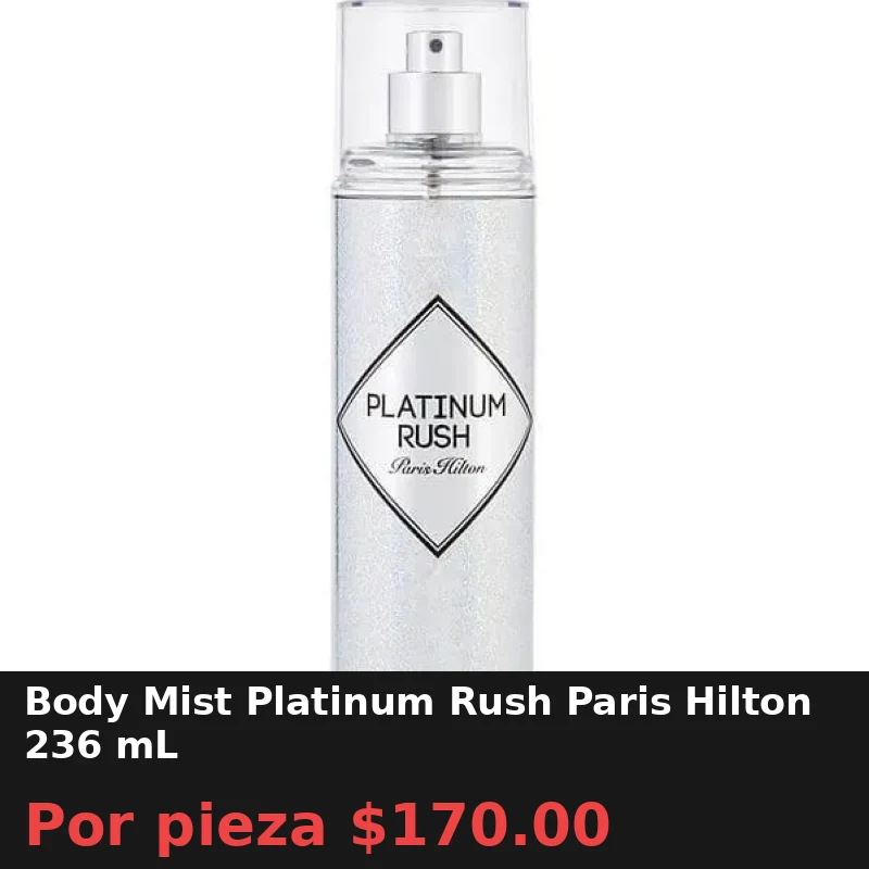 Body Mist Platinum Rush Paris Hilton 236 mL