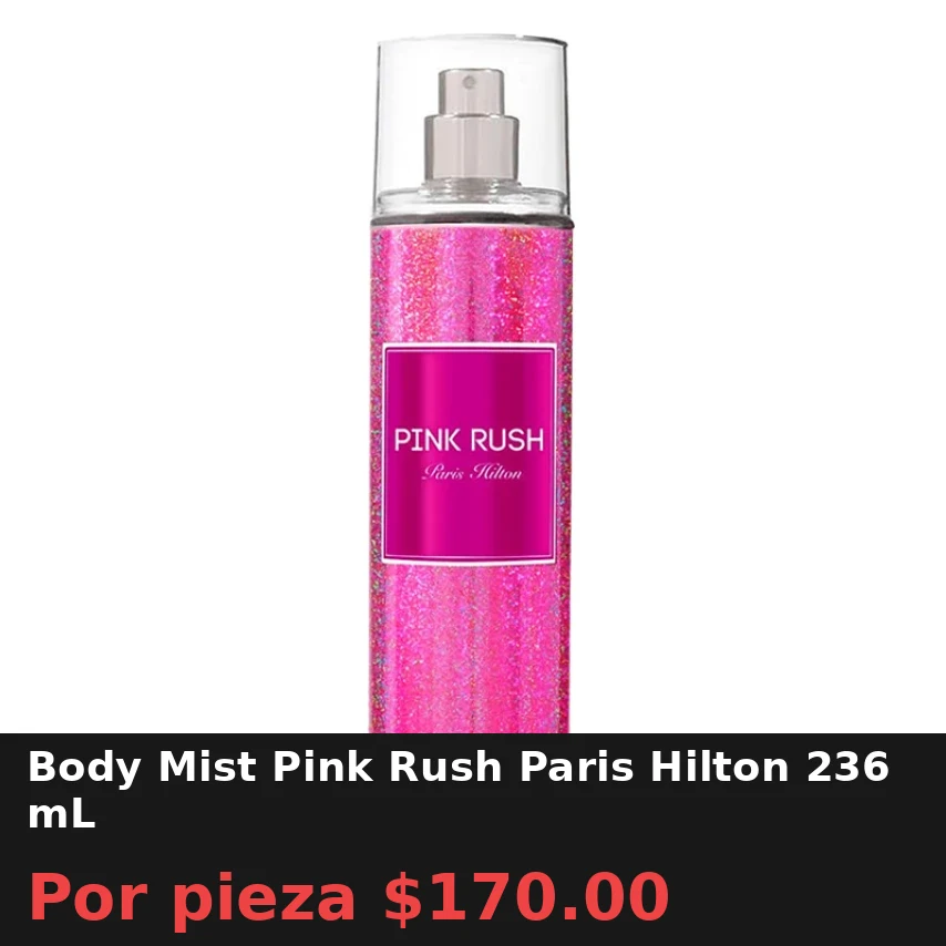 Body Mist Pink Rush Paris Hilton 236 mL