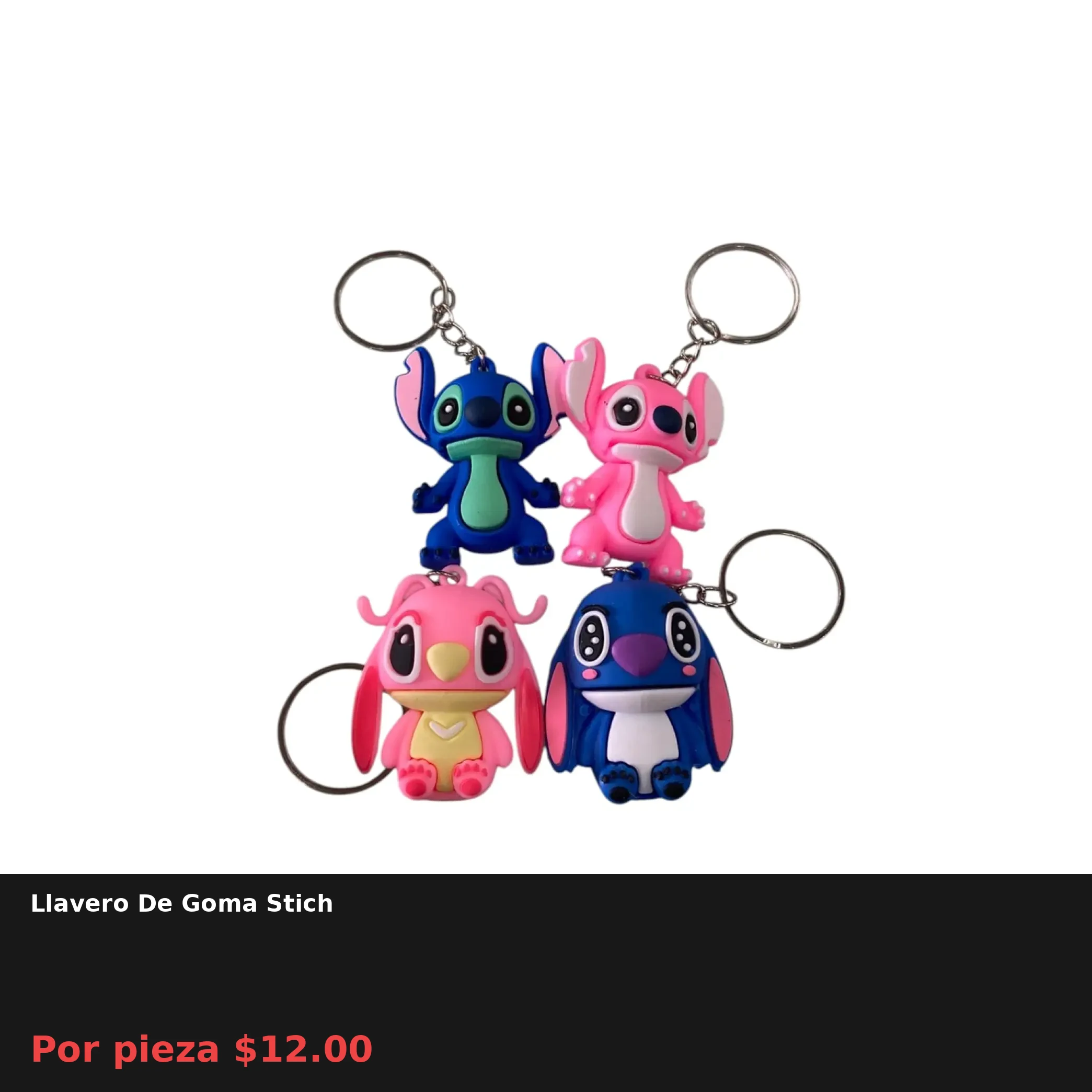 Llavero De Goma Stich