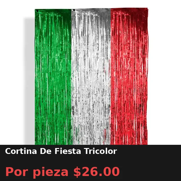 Cortina De Fiesta Tricolor