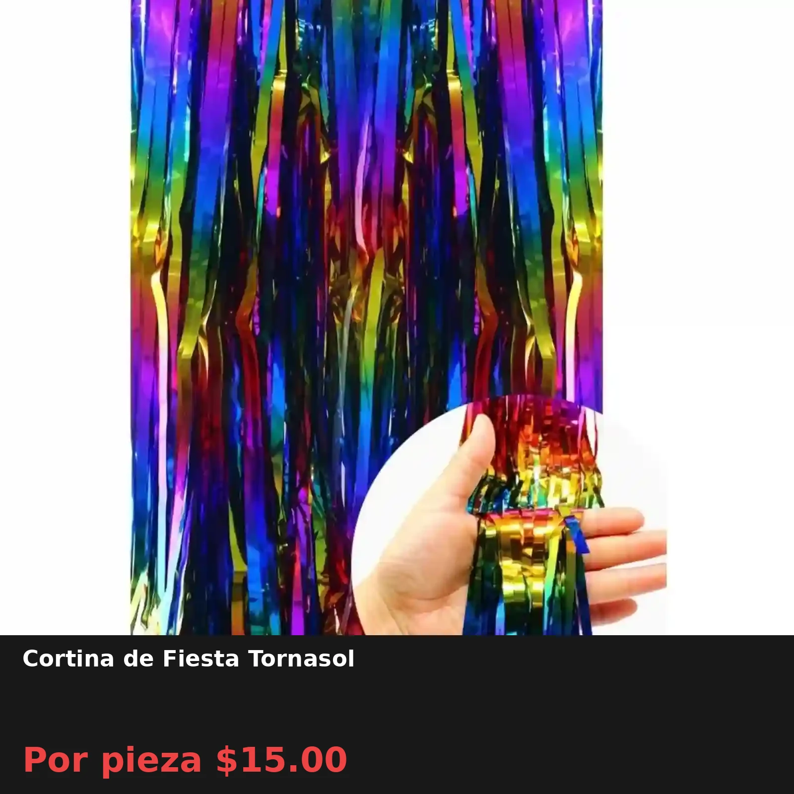 Cortina de Fiesta Tornasol