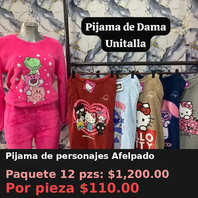 Pijama de personajes Afelpado