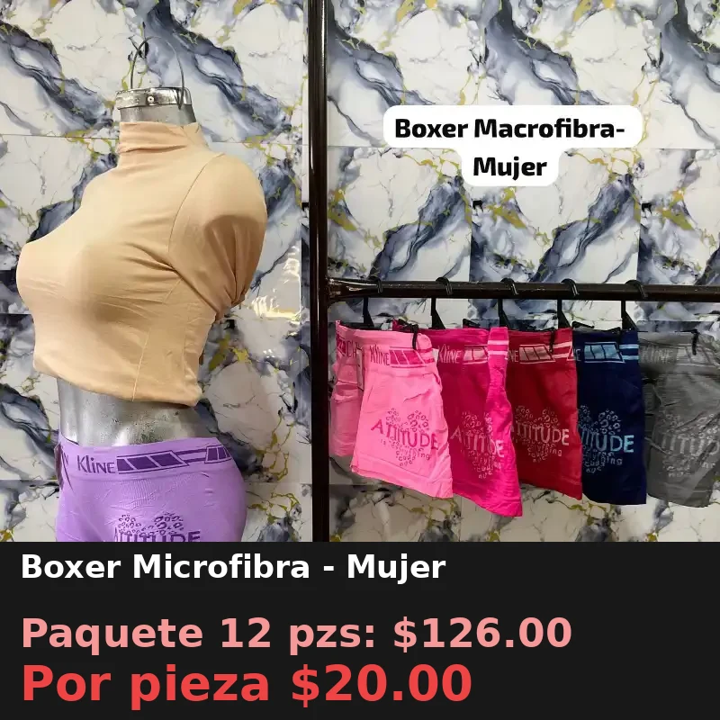 Boxer Microfibra - Mujer