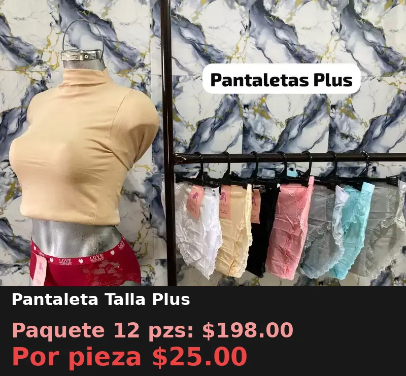 Pantaleta Talla Plus