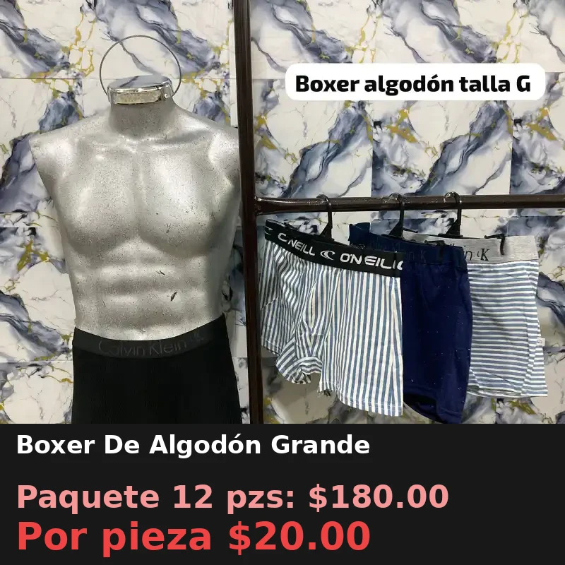 Boxer De Algodón Grande