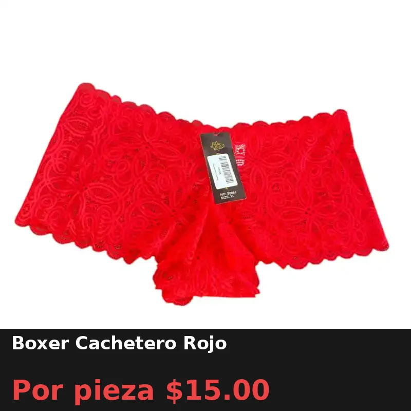 Boxer Cachetero Rojo