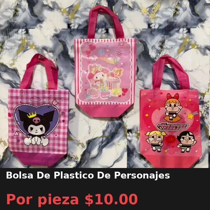 Bolsa De Plastico De Personajes