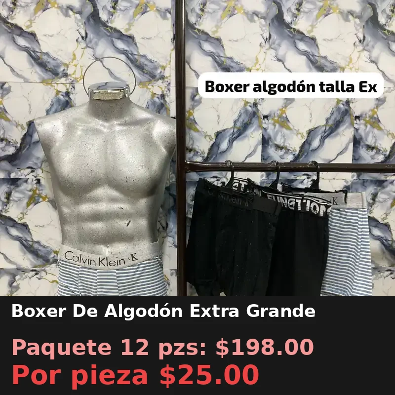 Boxer De Algodón Extra Grande