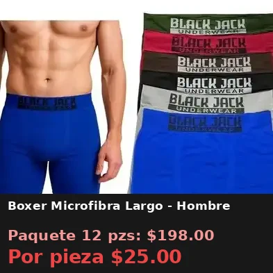 Boxer Microfibra Largo - Hombre