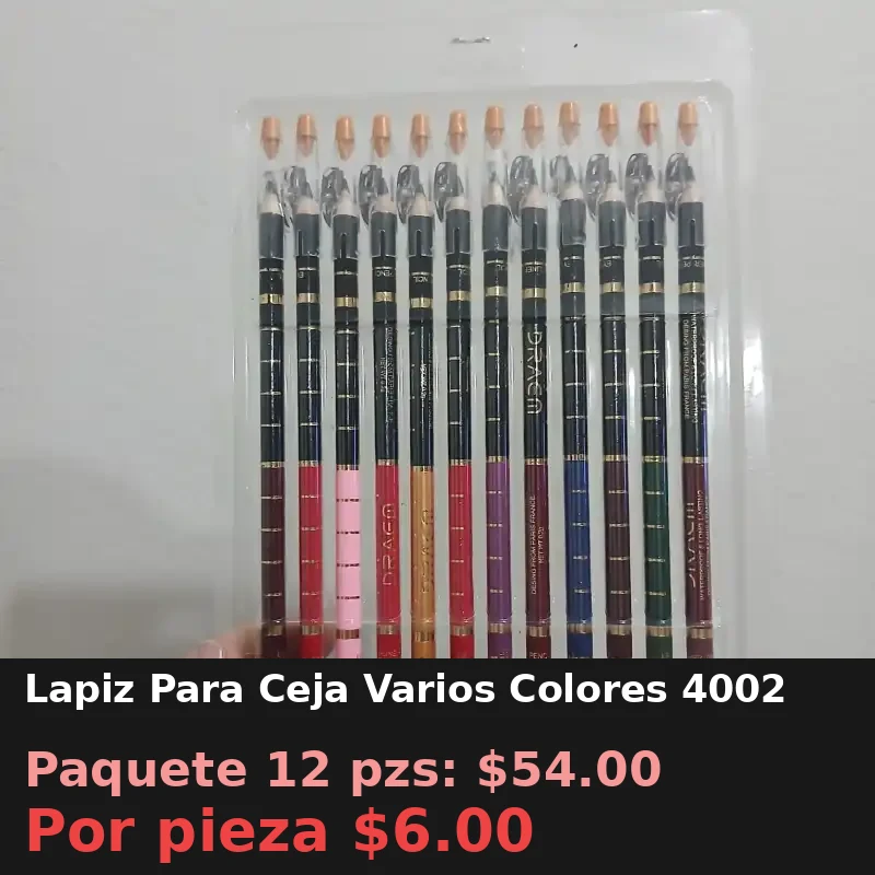 Lapiz Para Ceja Varios Colores 4002