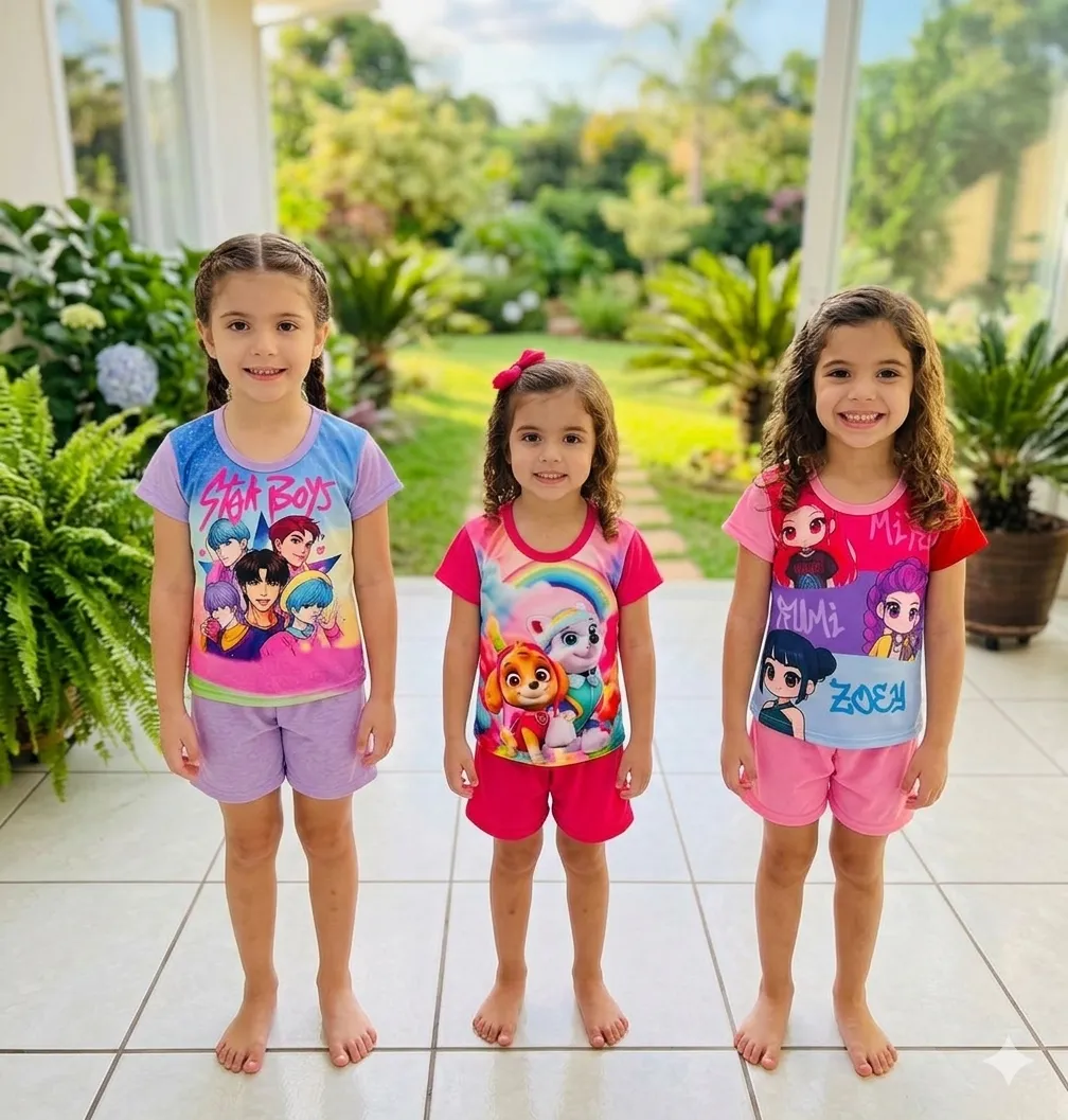 Conjunto Sublimado Playera Y Short Infantil