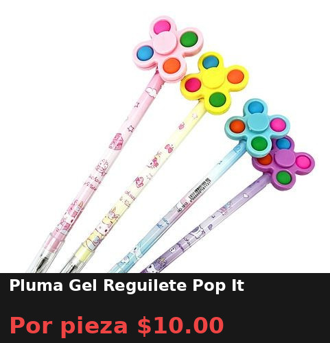 Pluma Gel Reguilete Pop It