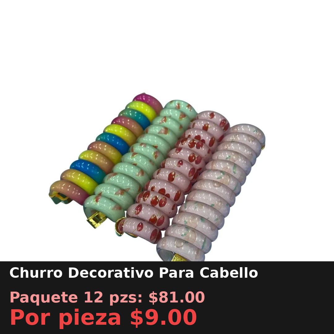 Churro Decorativo Para Cabello