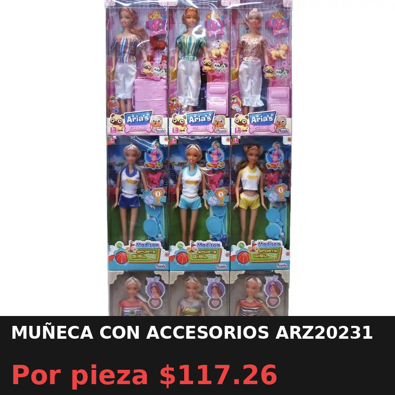 MUÑECA CON ACCESORIOS ARZ20231