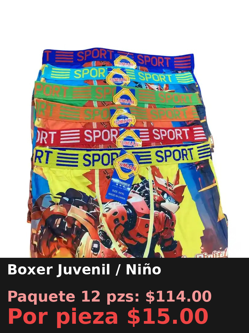 Boxer Juvenil / Niño
