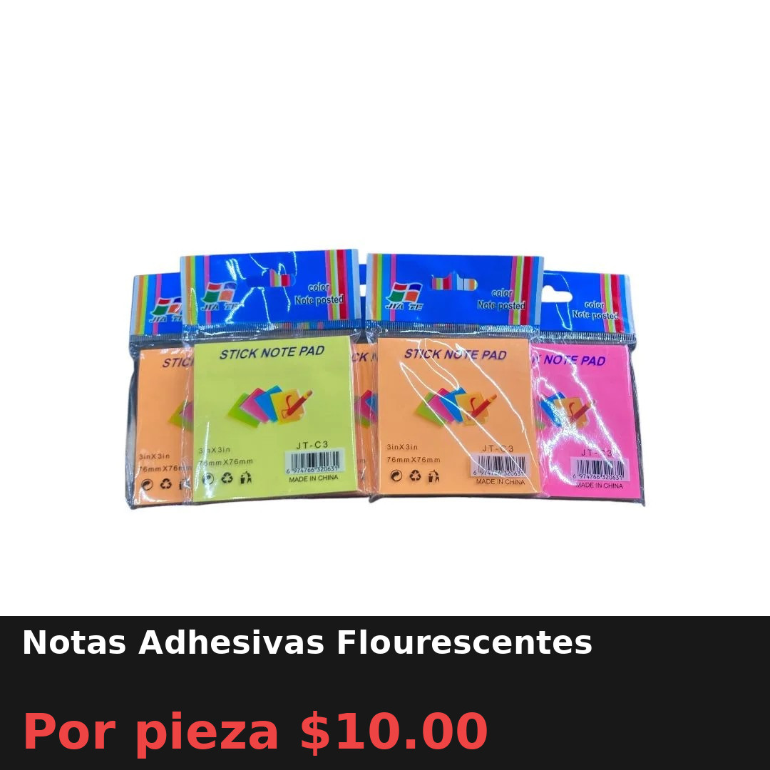 Notas Adhesivas Flourescentes
