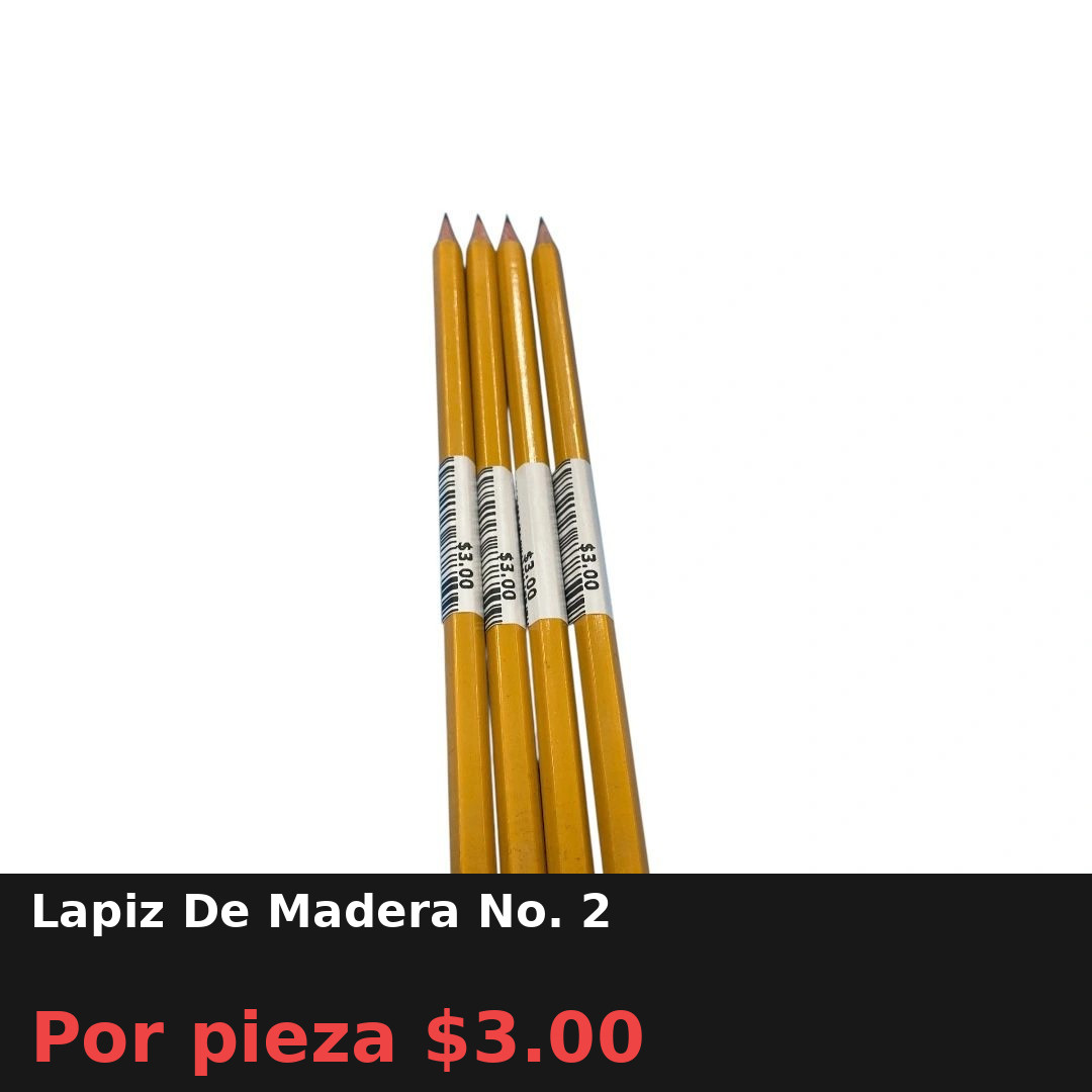 Lapiz De Madera No. 2
