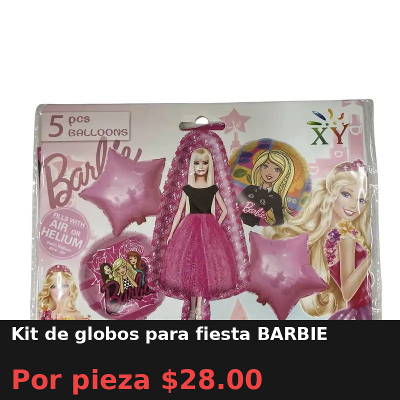 Kit de globos para fiesta BARBIE