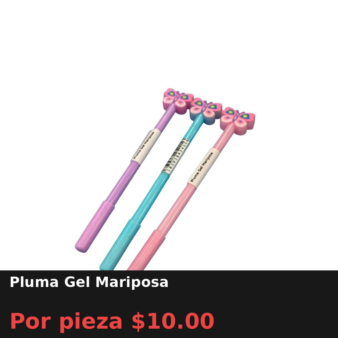 Pluma Gel Mariposa