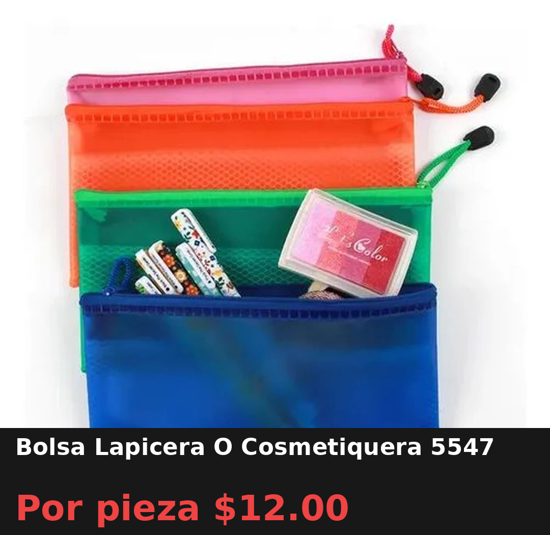 Bolsa Lapicera O Cosmetiquera 5547