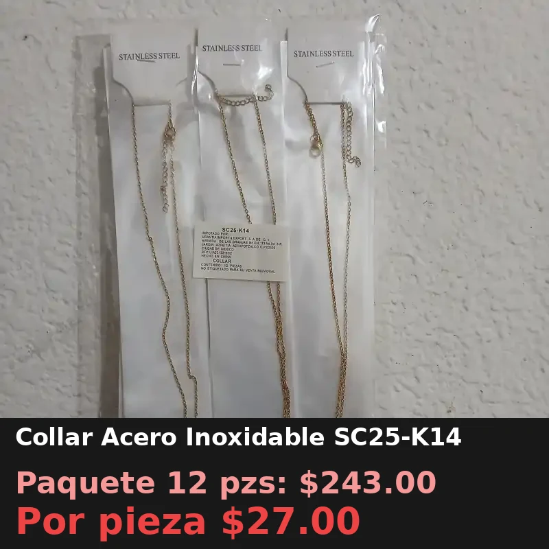 Collar Acero Inoxidable SC25-K14