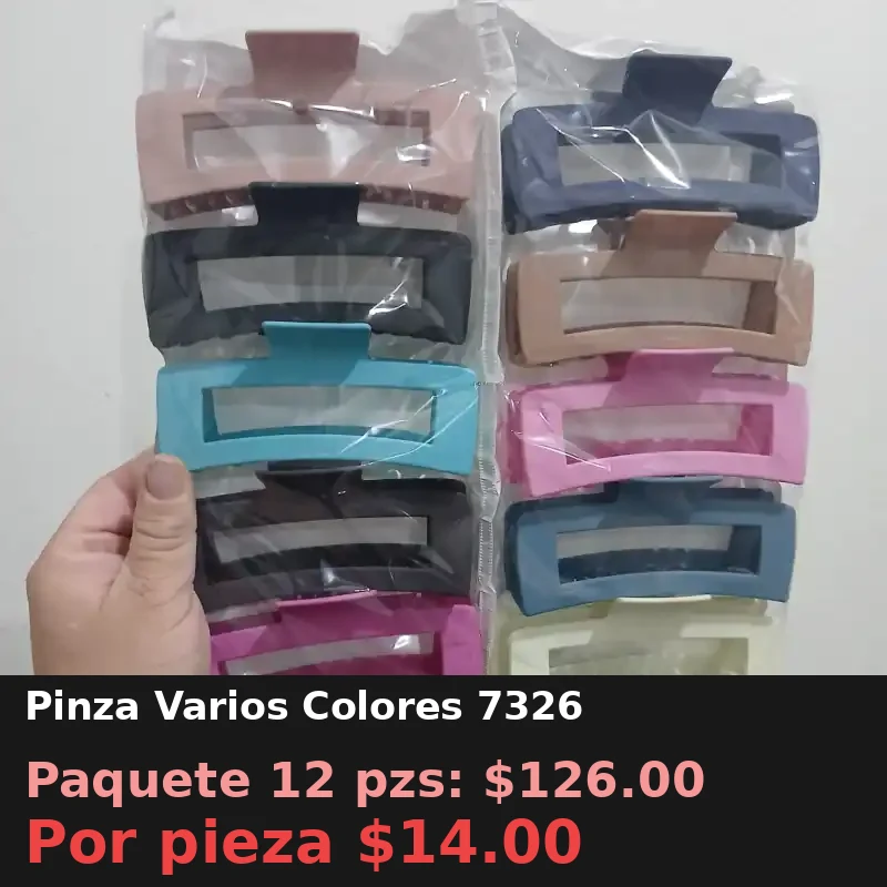 Pinza Varios Colores 7326