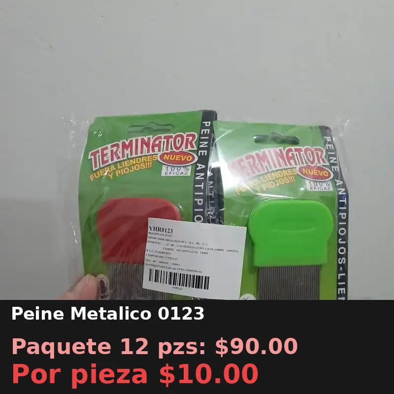 Peine Metalico 0123