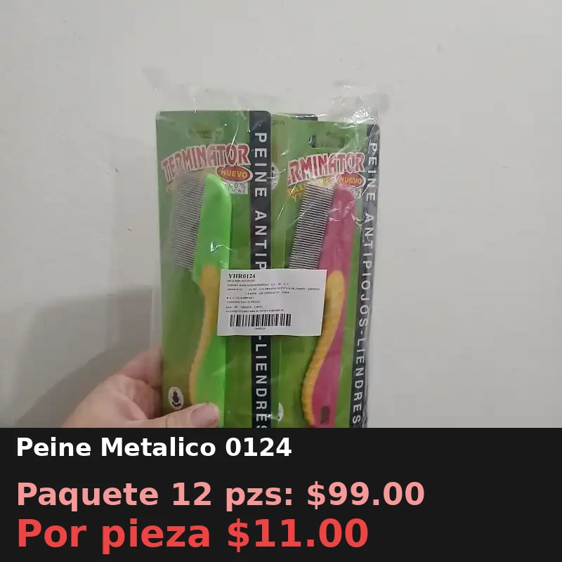 Peine Metalico 0124