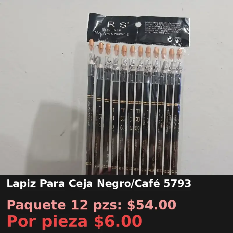 Lapiz Para Ceja Negro/Café 5793