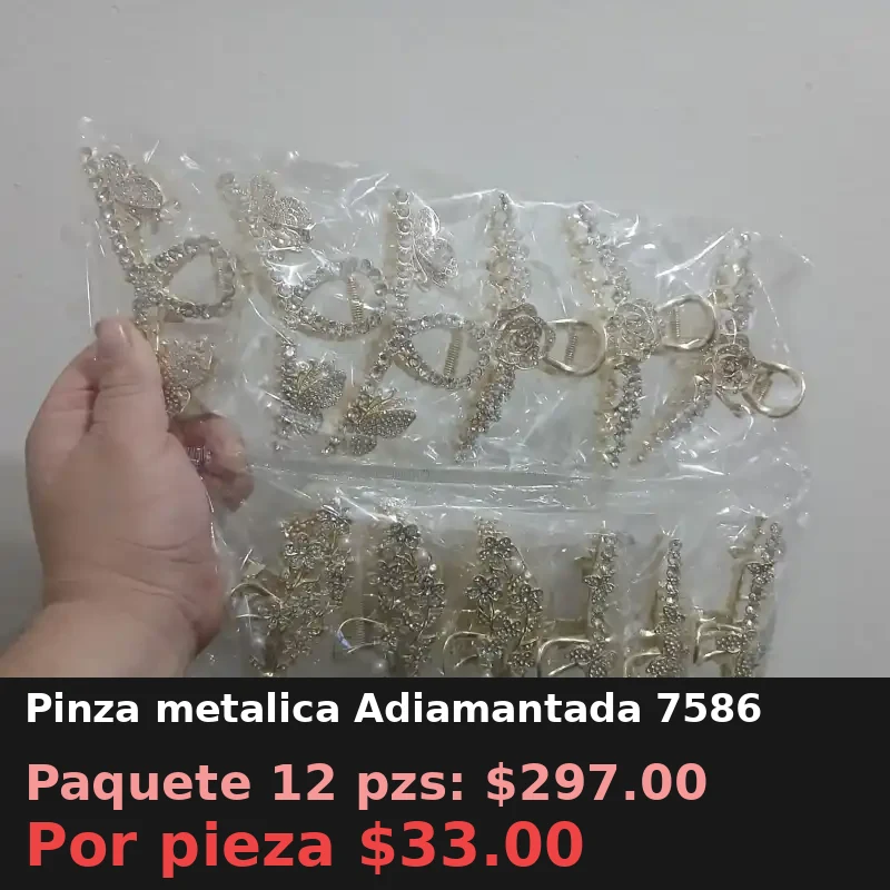 Pinza metalica Adiamantada 7586