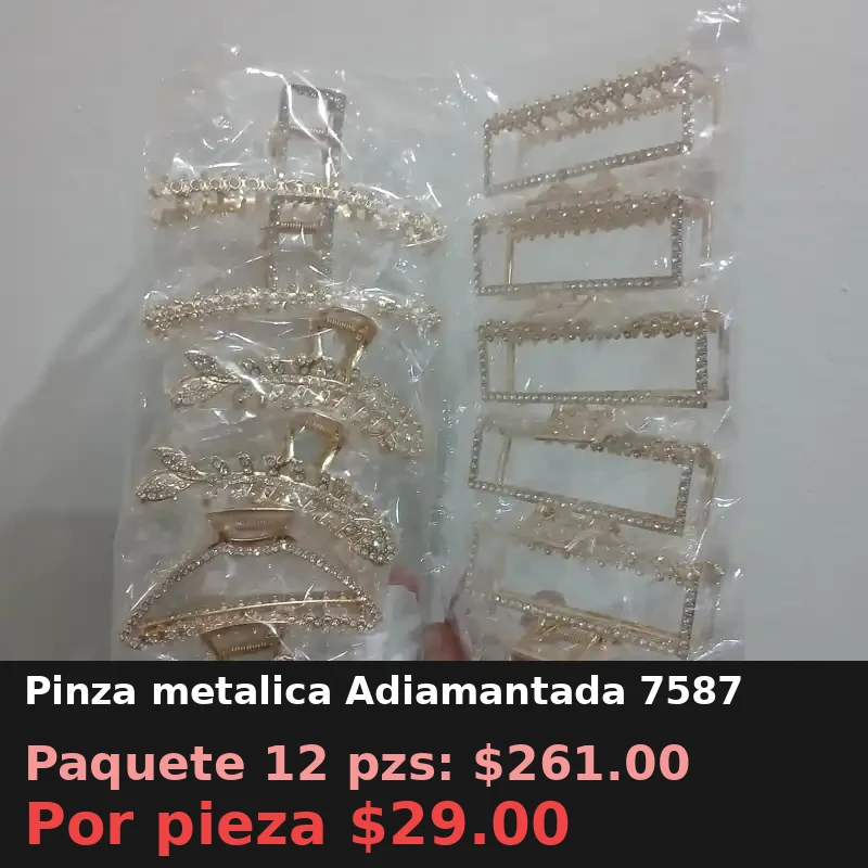 Pinza metalica Adiamantada 7587