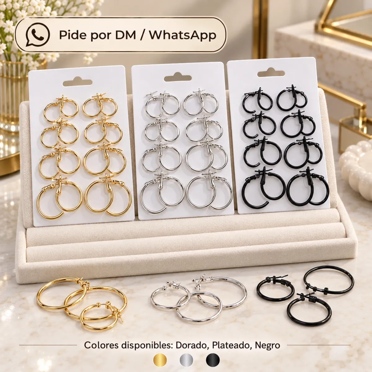 Set de Arracadas / Coquetas 8233