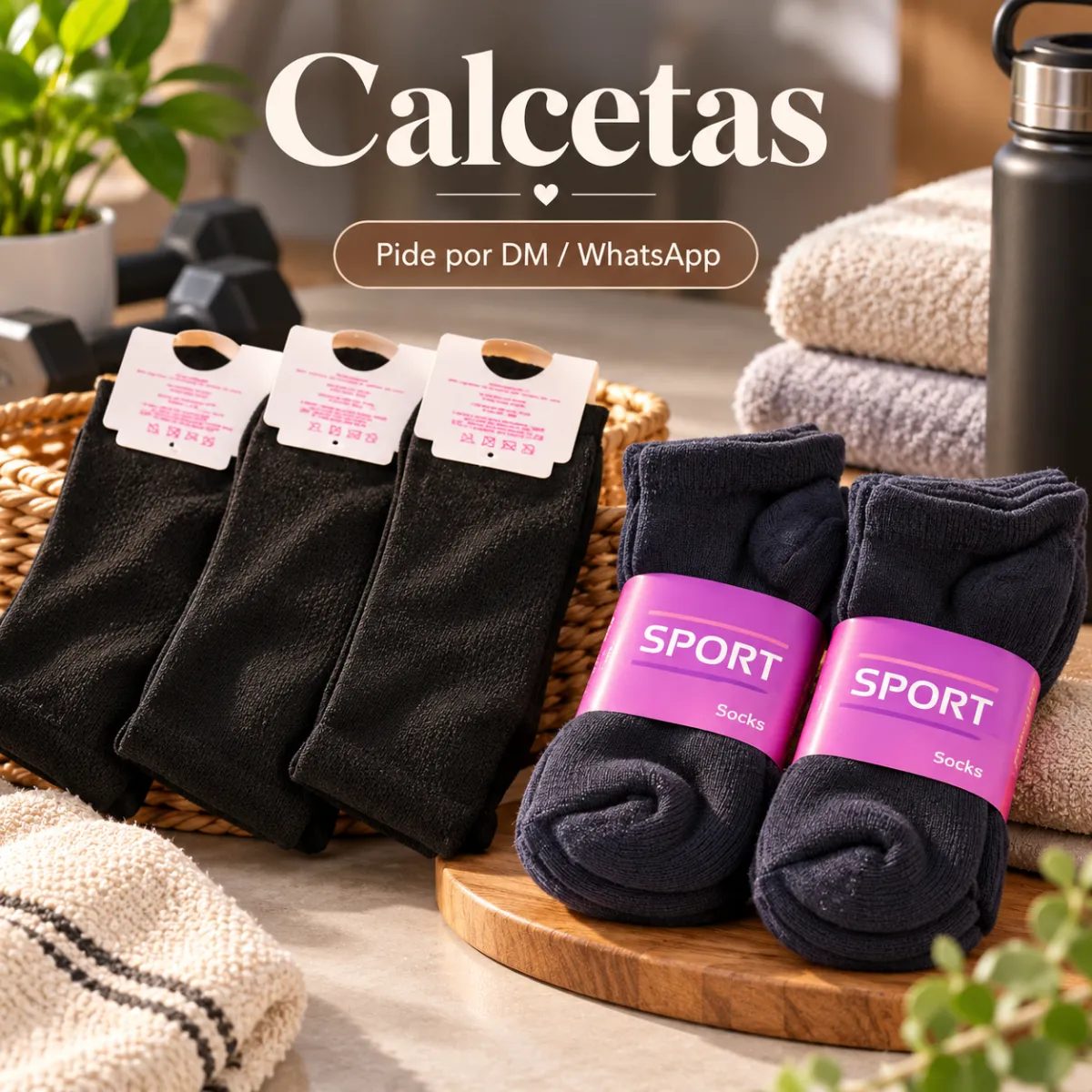 Pack Calcetines Lisos - 12 pares
