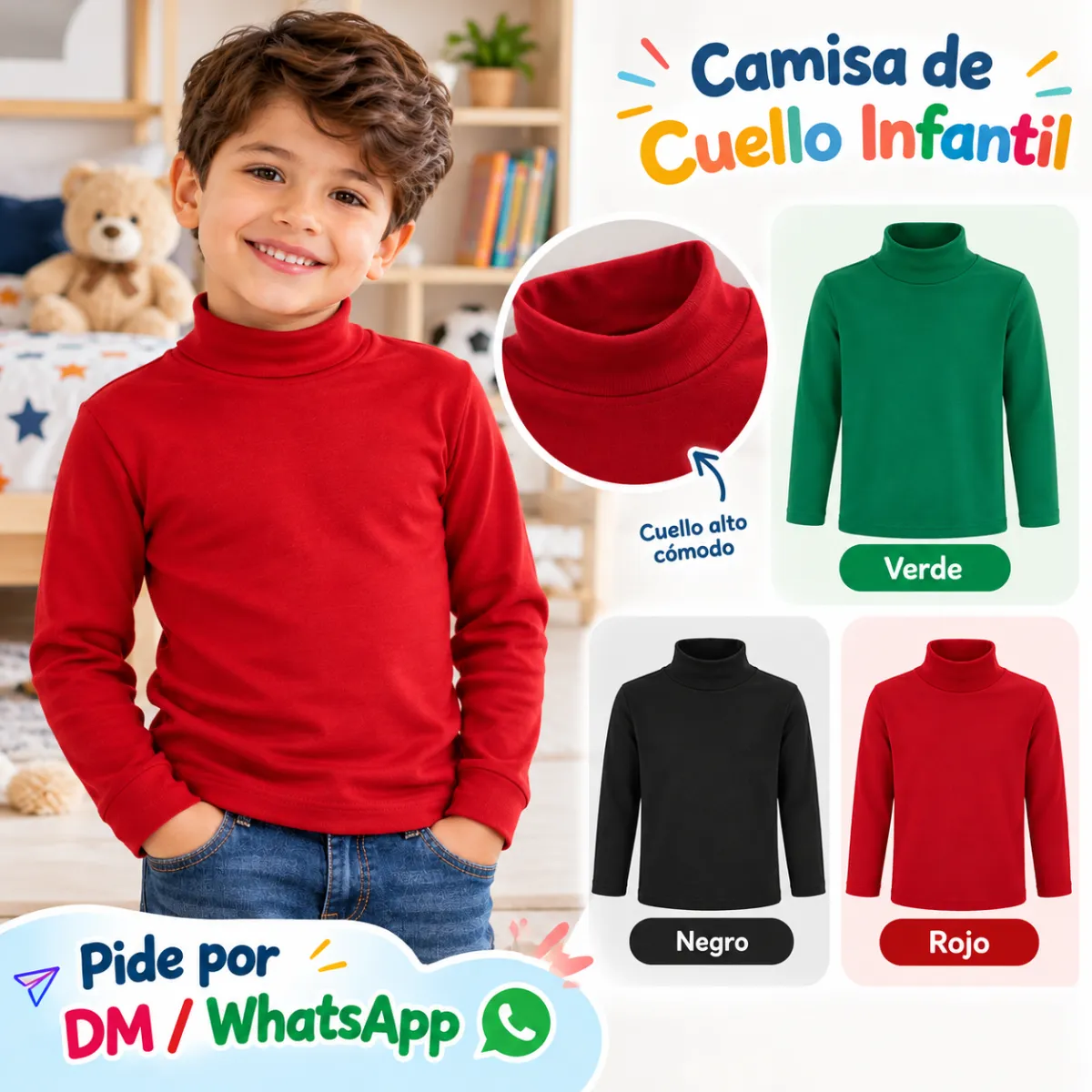 Playera de Cuello Infantil