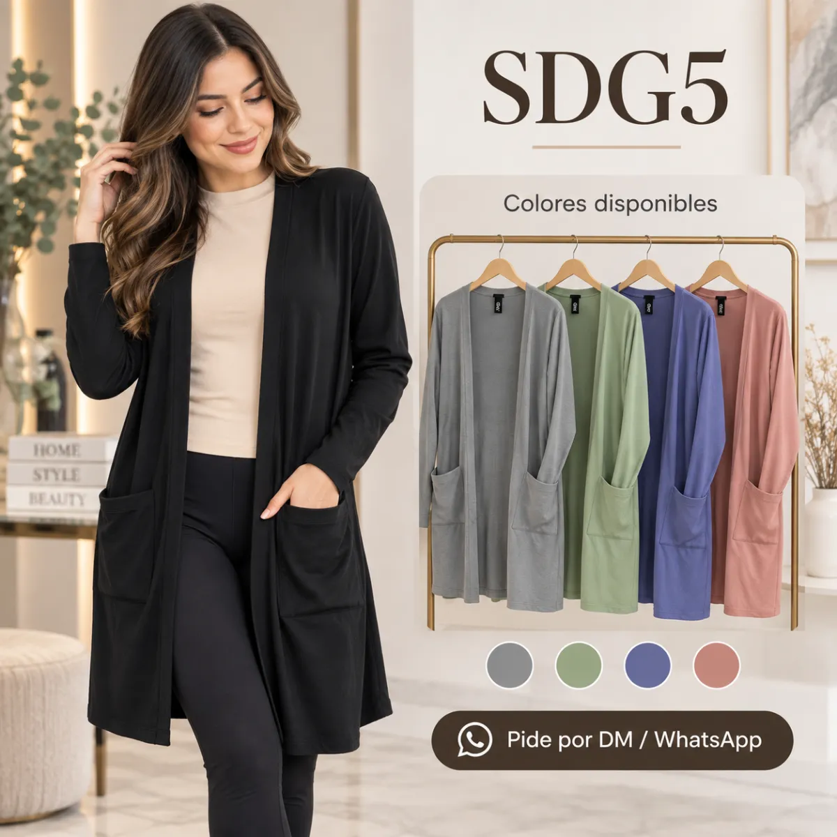 Cardigán Largo SDG5