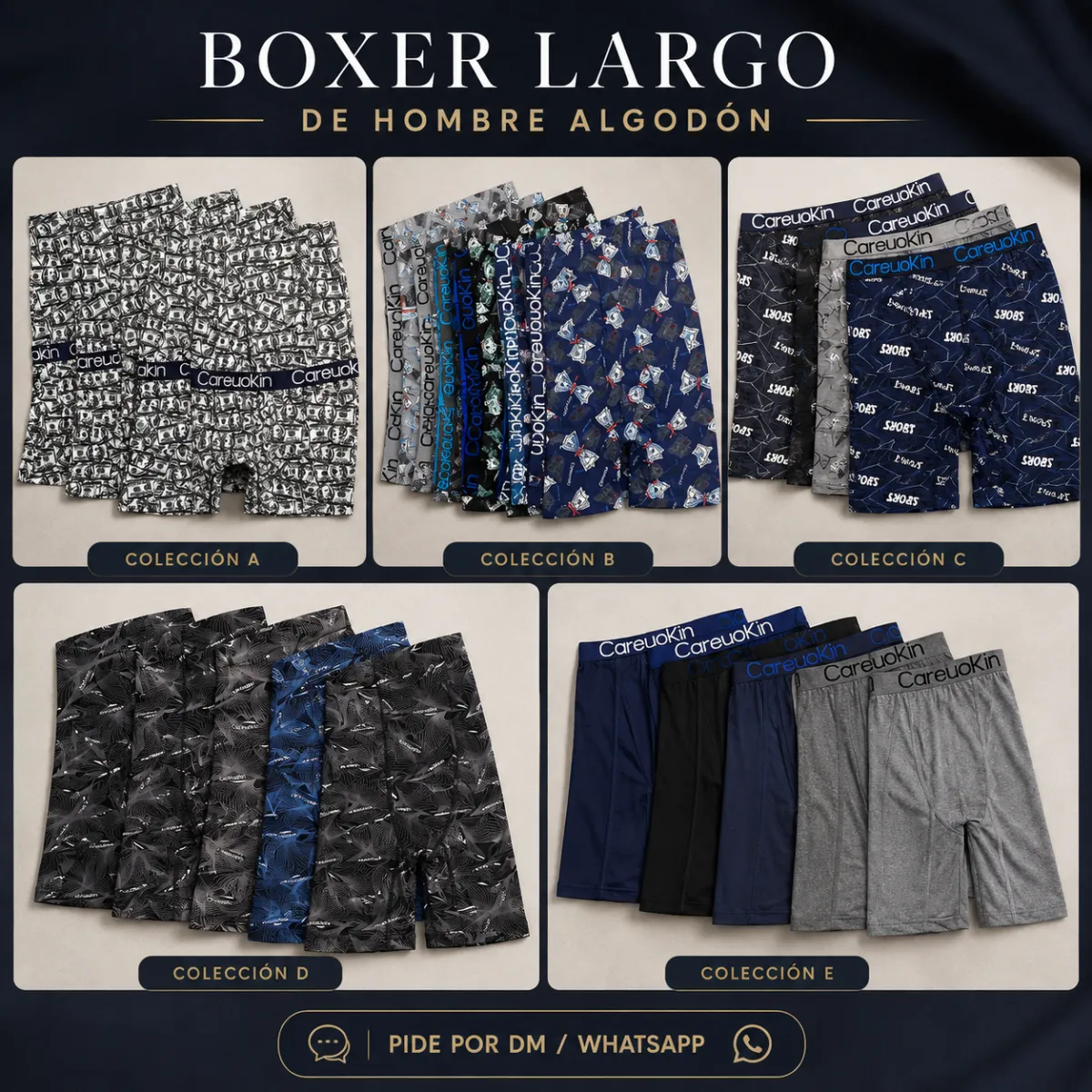 Boxer Largo Algodón