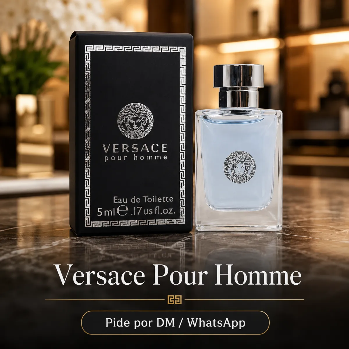 Mini Versace POUR HOMME EAU De Toilette 5 mL